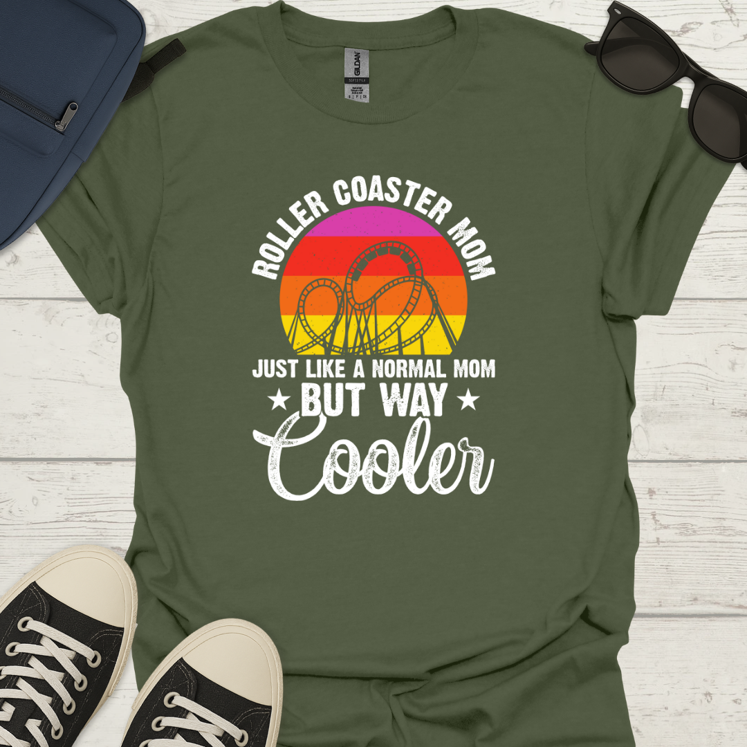 Cool Roller Coaster Mom T-Shirt