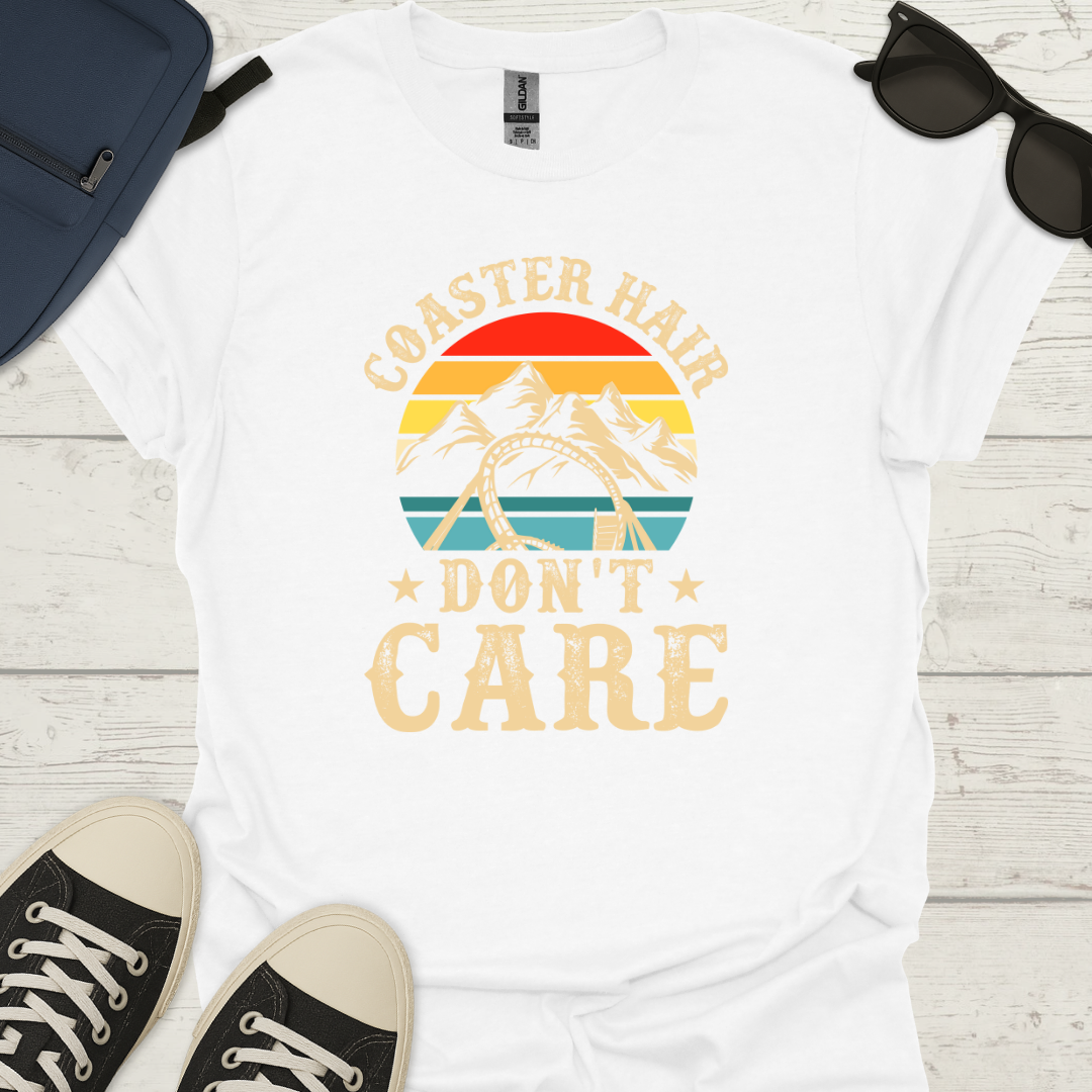 Coaster Hair Don't Care - Retro Tee