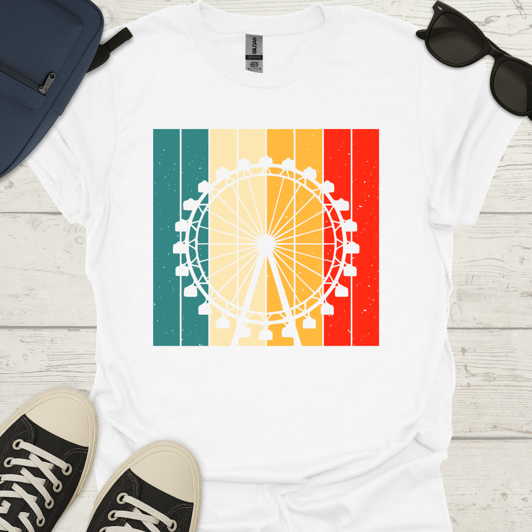 Retro Ferris Wheel - Fun Theme Park Shirt