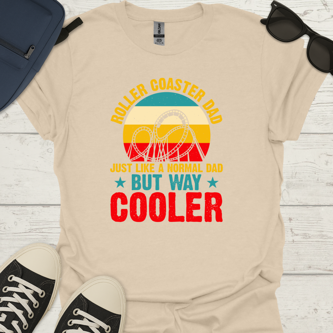 Cool Roller Coaster Dad T-Shirt