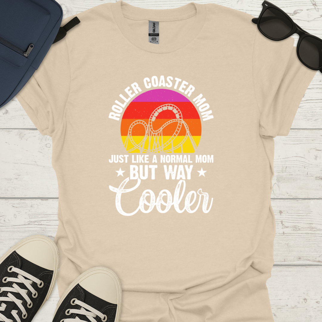 Cool Roller Coaster Mom T-Shirt