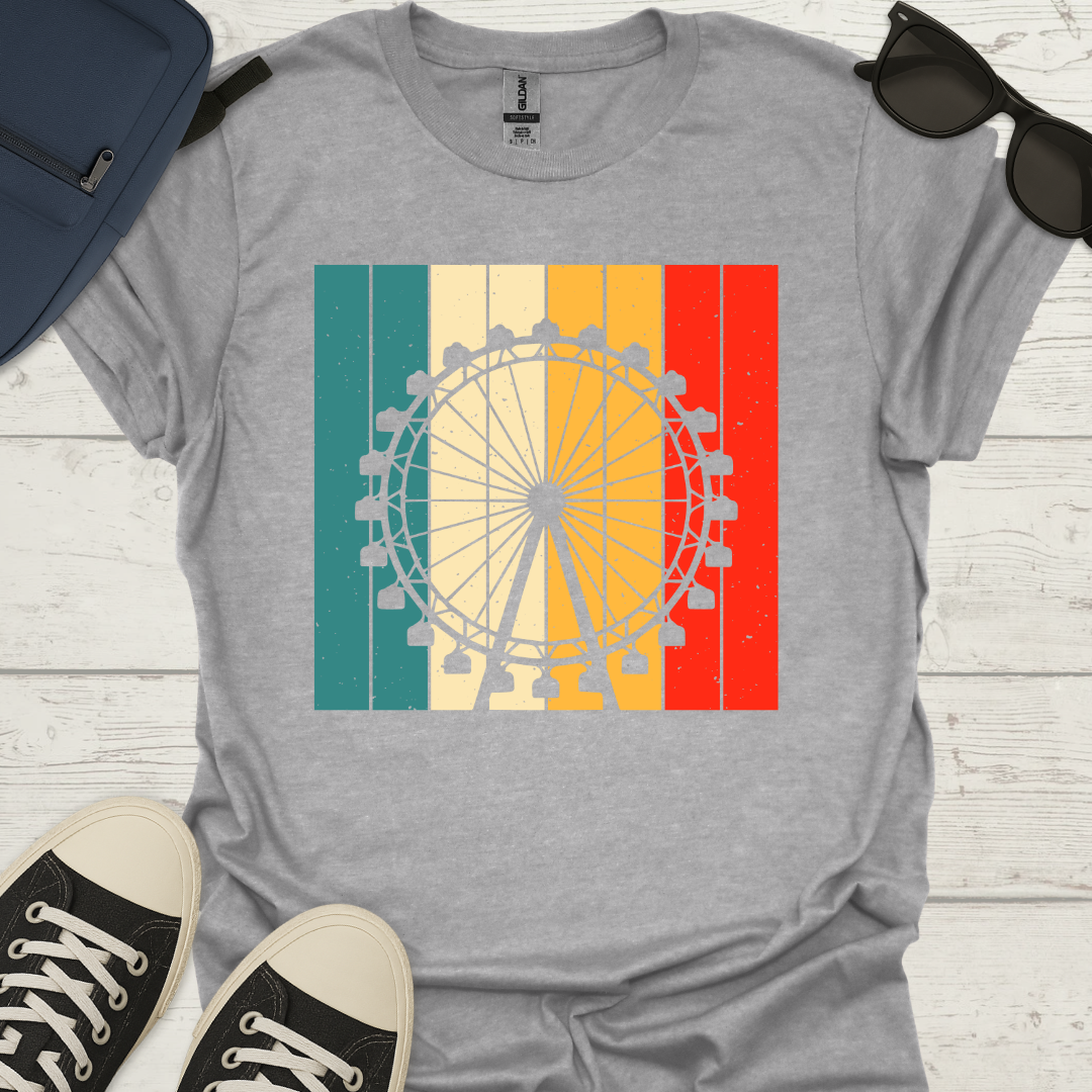 Retro Ferris Wheel - Fun Theme Park Shirt