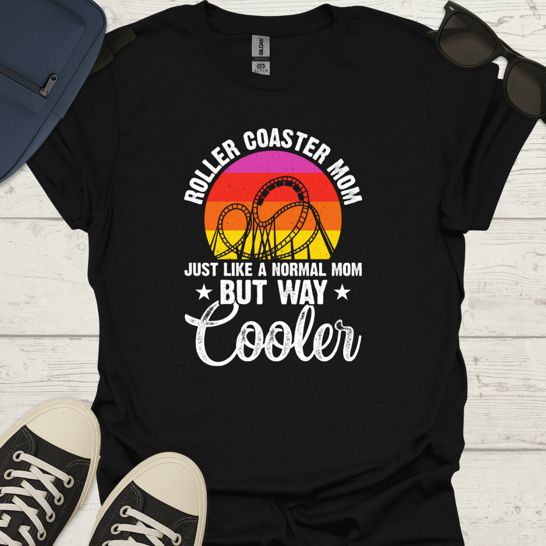Cool Roller Coaster Mom T-Shirt