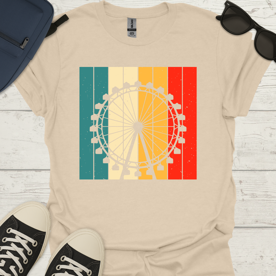 Retro Ferris Wheel - Fun Theme Park Shirt