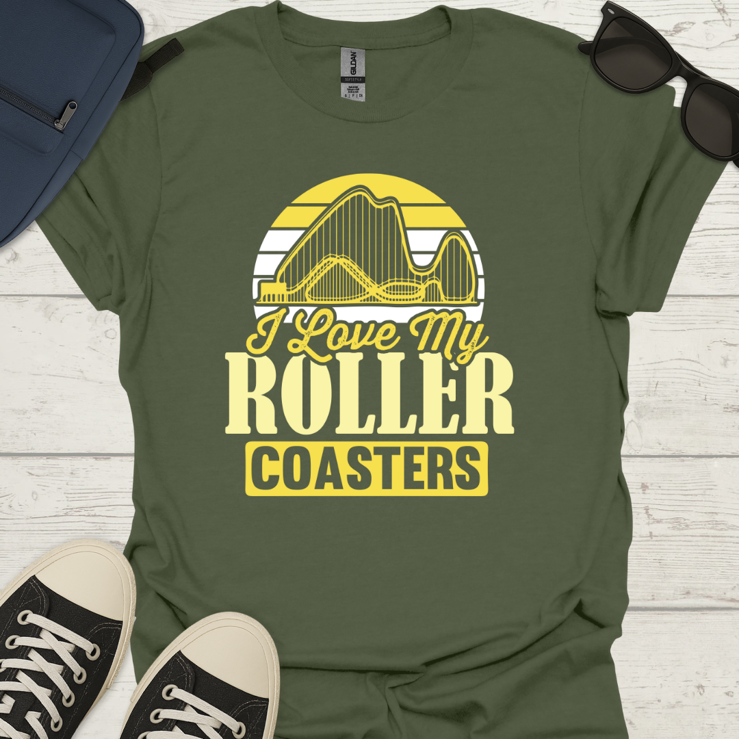 I Love My Roller Coasters T-Shirt