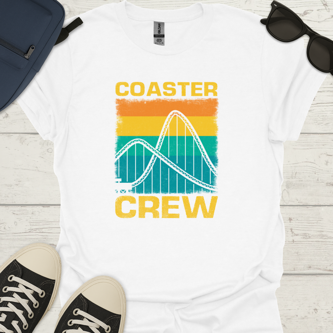Coaster Crew - Retro Theme Park Tee