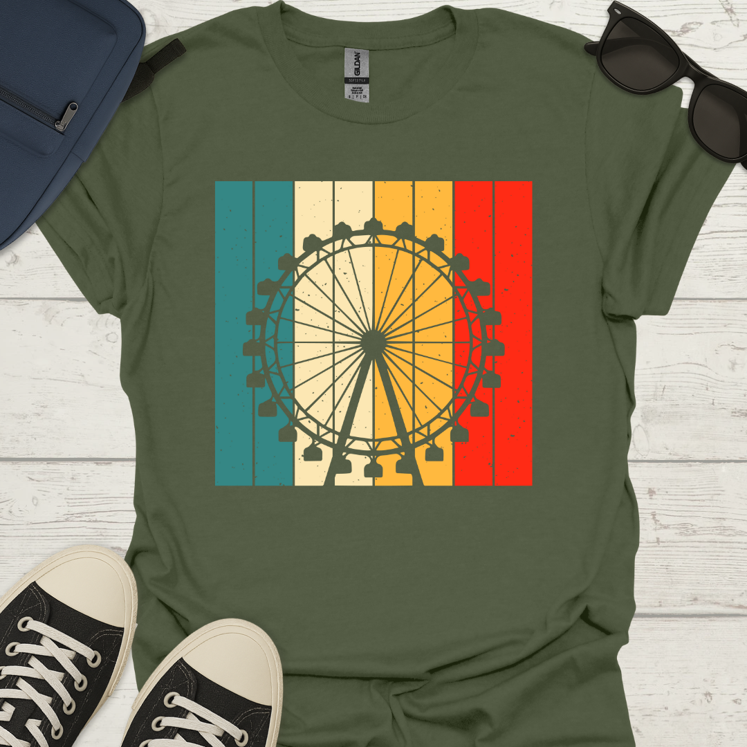 Retro Ferris Wheel - Fun Theme Park Shirt