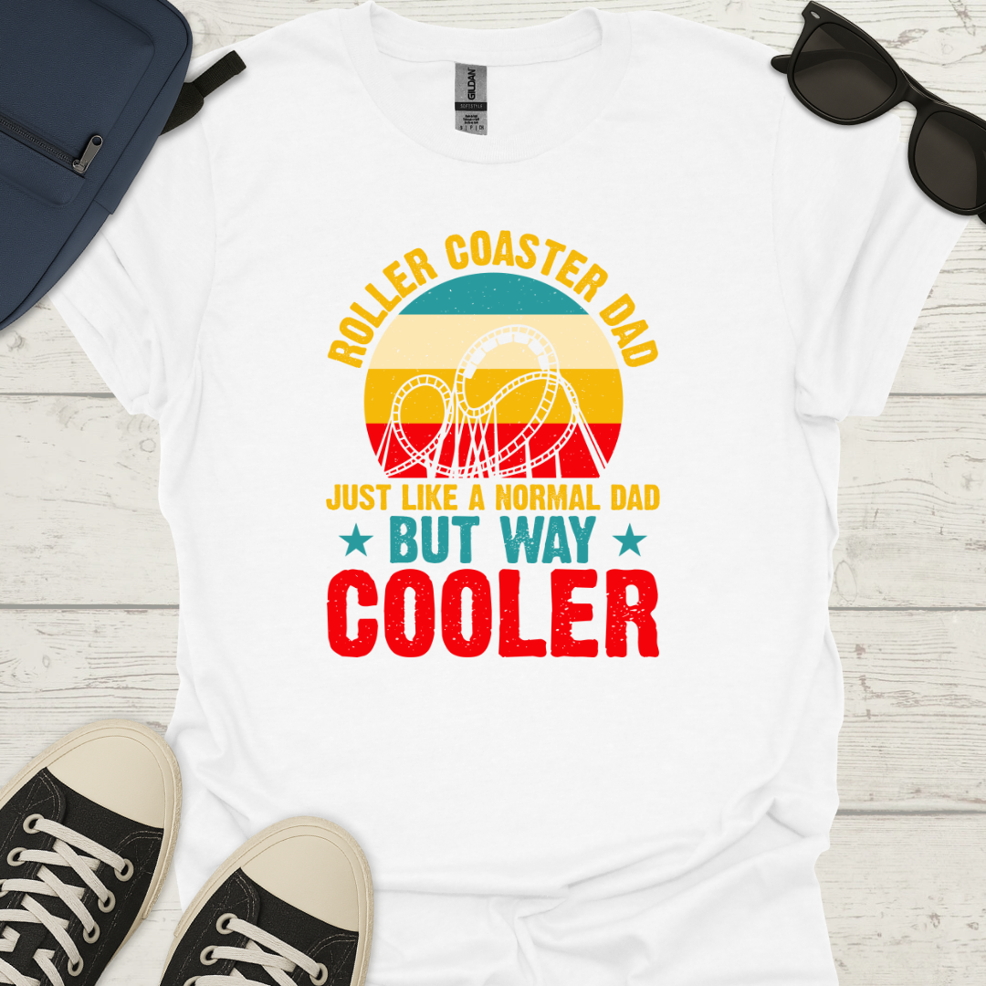 Cool Roller Coaster Dad T-Shirt