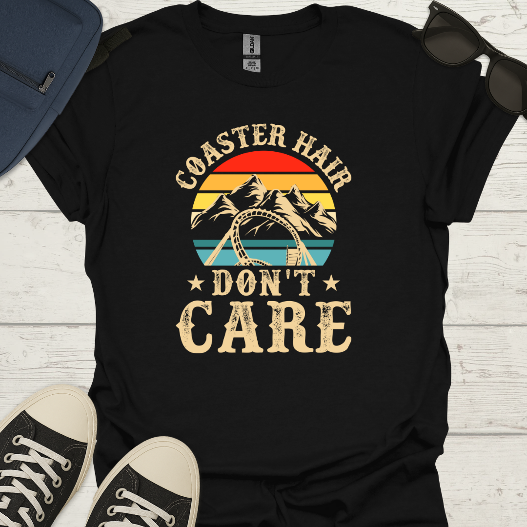 Coaster Hair Don't Care - Retro Tee